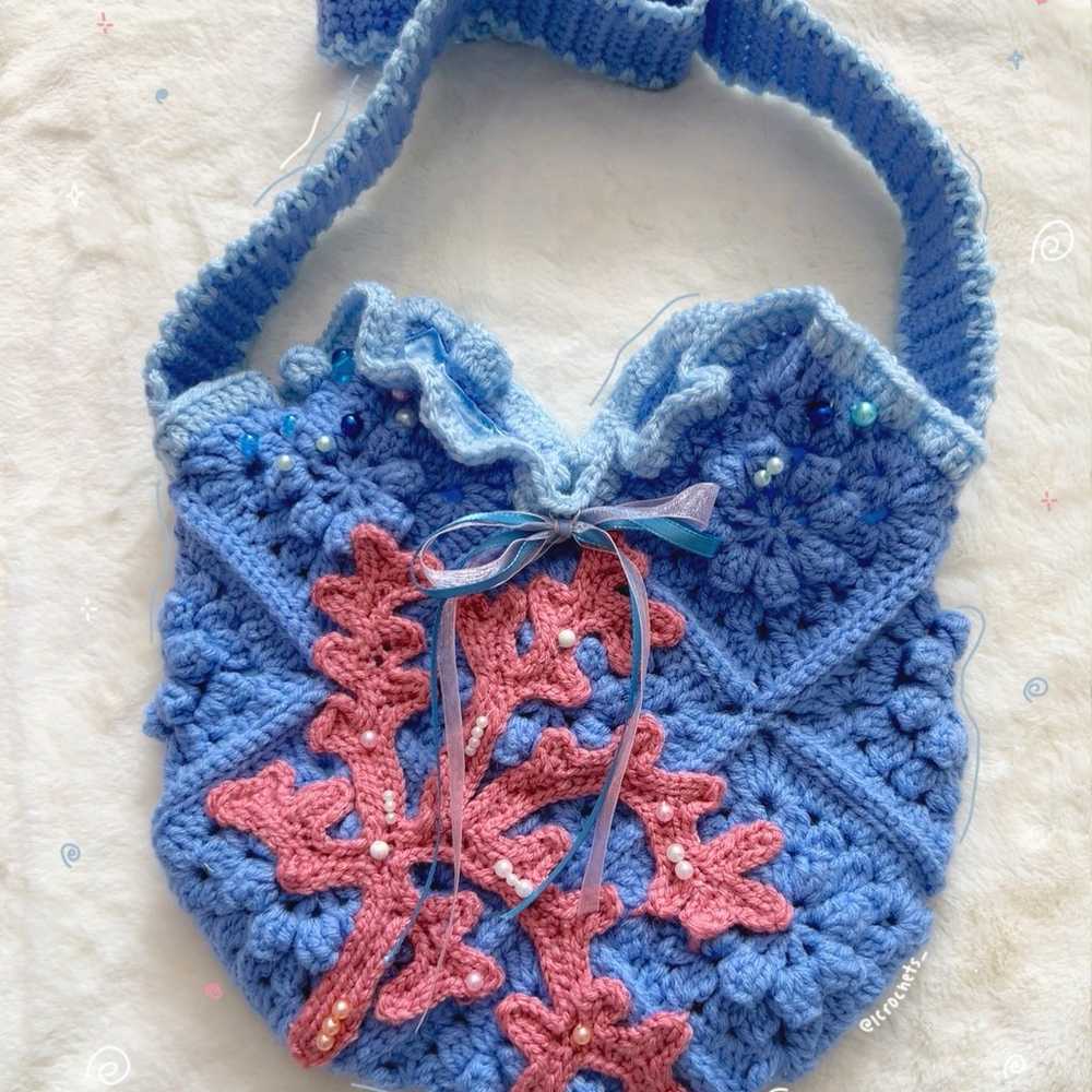 Crochet coral reef bag - image 2