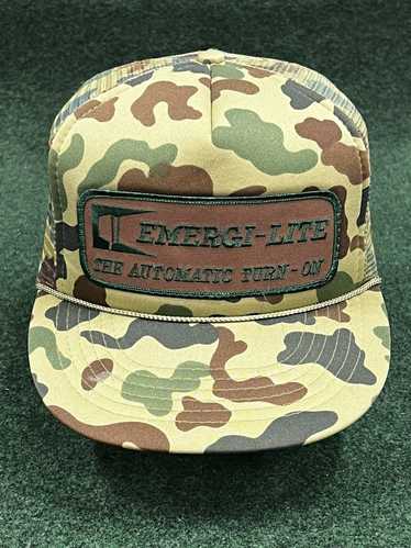 Camo × Trucker Hat × Vintage 80s Duck Camo Trucker