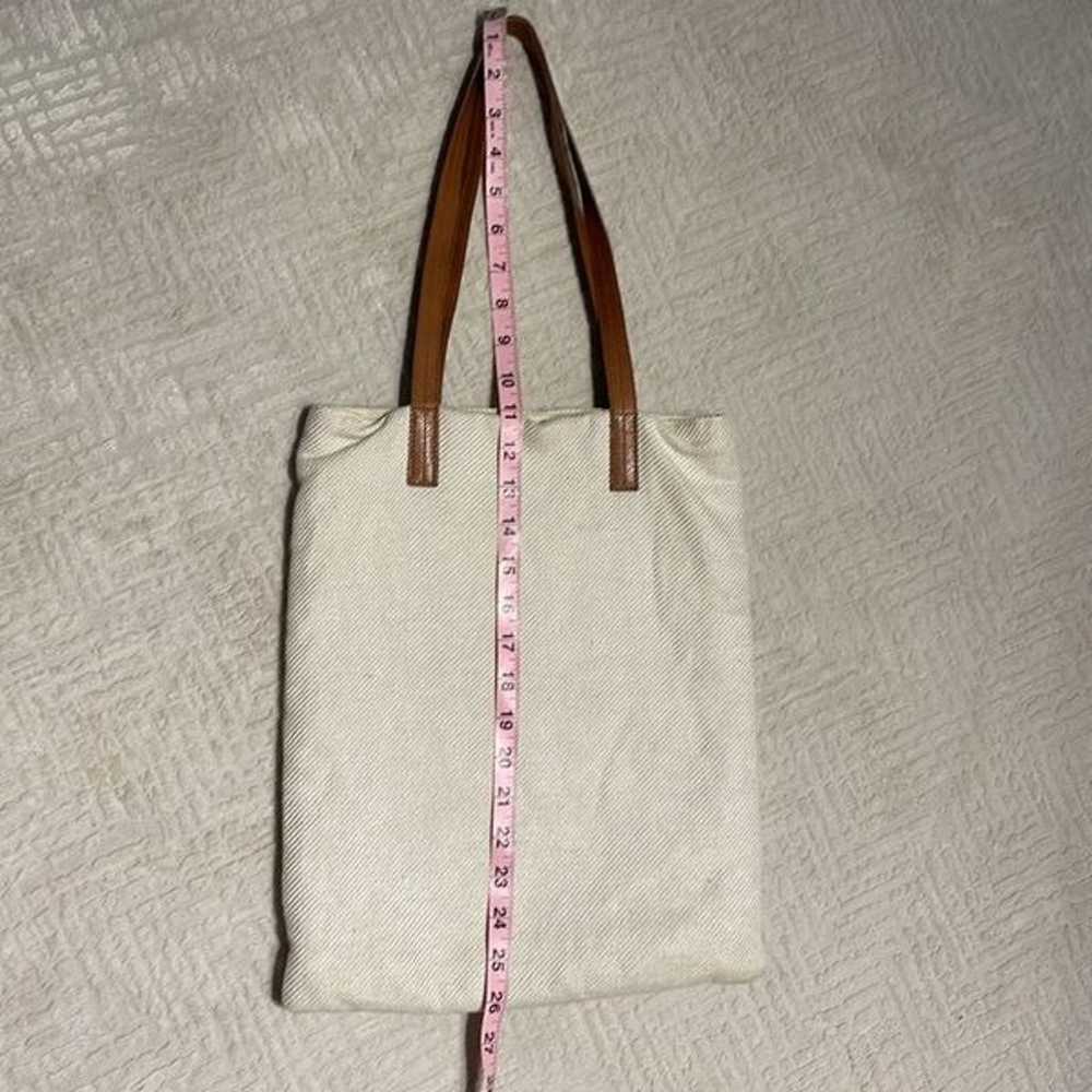 Eileen Fisher canvas / Linen shoulder bag / hand … - image 10