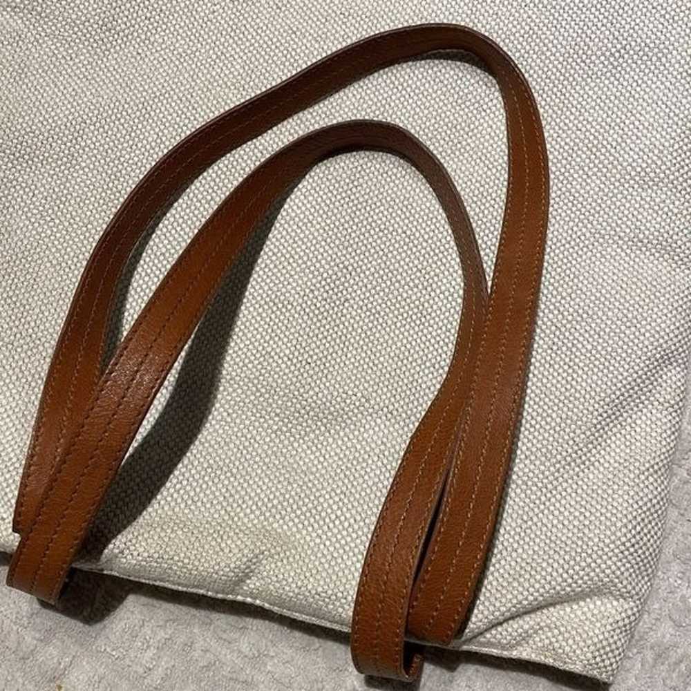 Eileen Fisher canvas / Linen shoulder bag / hand … - image 8