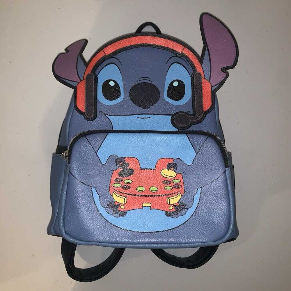 2022 Disney Loungefly Gamer Stitch Mini Backpack … - image 1