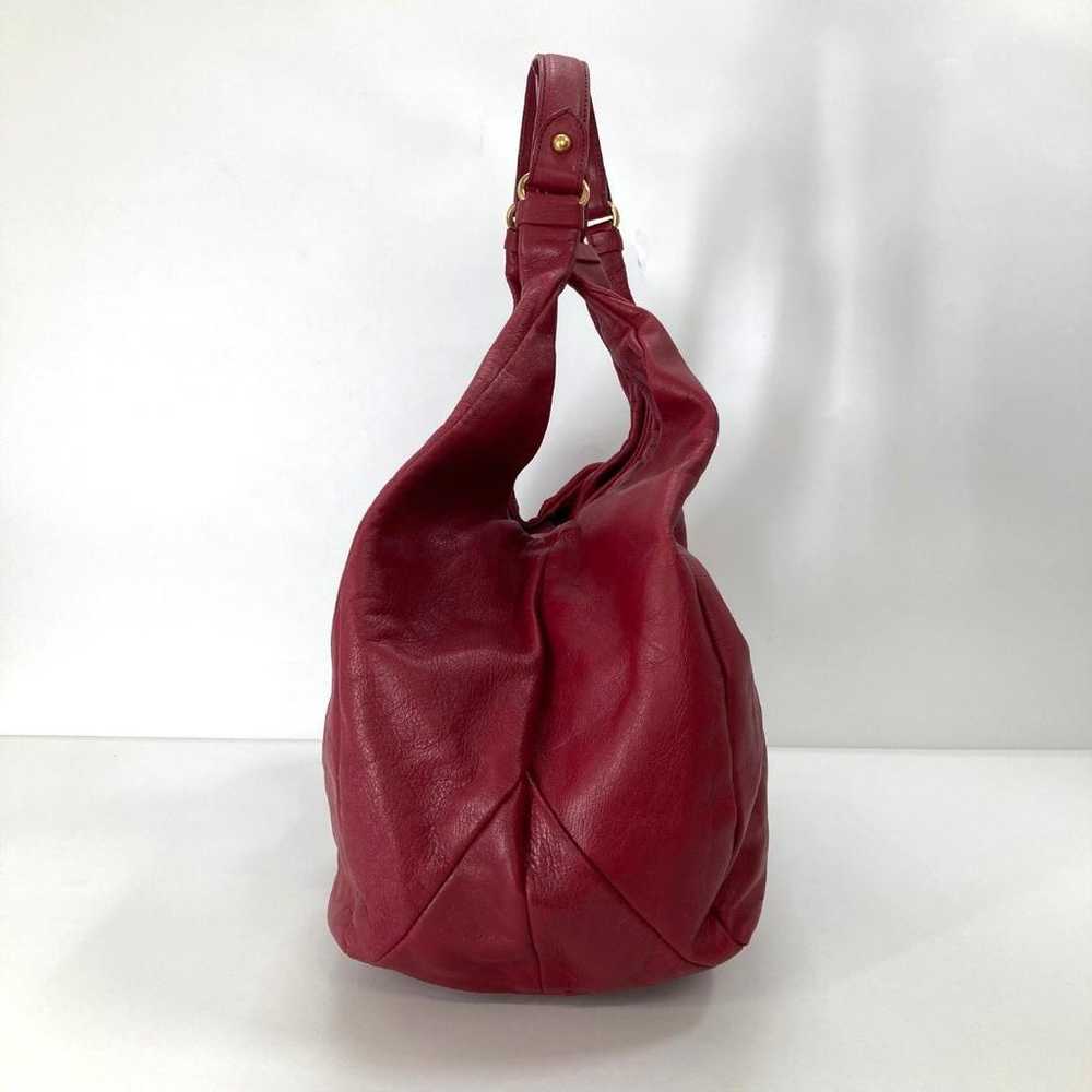 Max Mara Handbag One Shoulder Wine Red - image 4