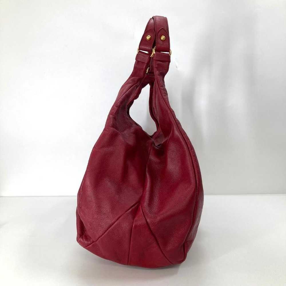 Max Mara Handbag One Shoulder Wine Red - image 5