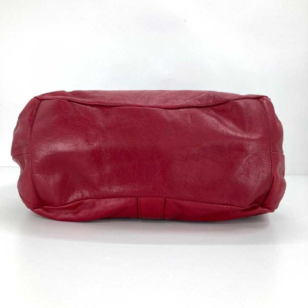 Max Mara Handbag One Shoulder Wine Red - image 6