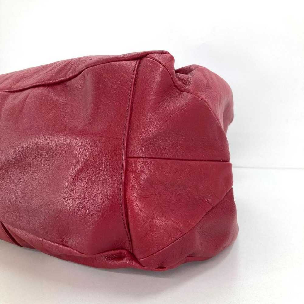 Max Mara Handbag One Shoulder Wine Red - image 7