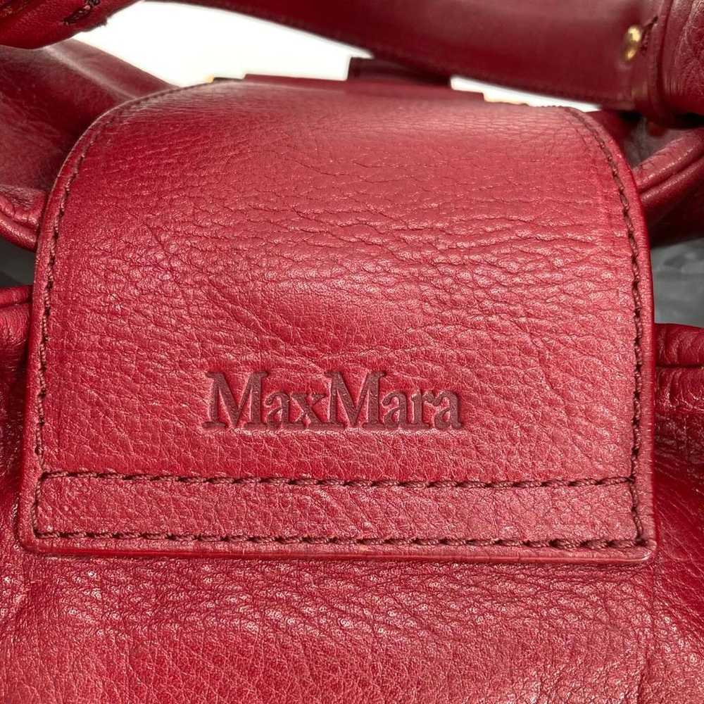 Max Mara Handbag One Shoulder Wine Red - image 9