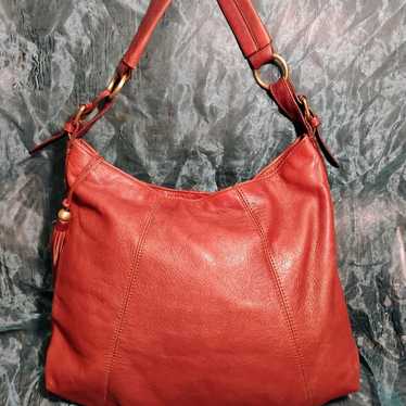 Vintage Lucky Brand Leather Hobo Shoulder Bag