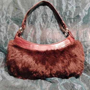 KENNETH COLE DEEP CHOCOLATE FAUX FUR PERFECT SIZE… - image 1