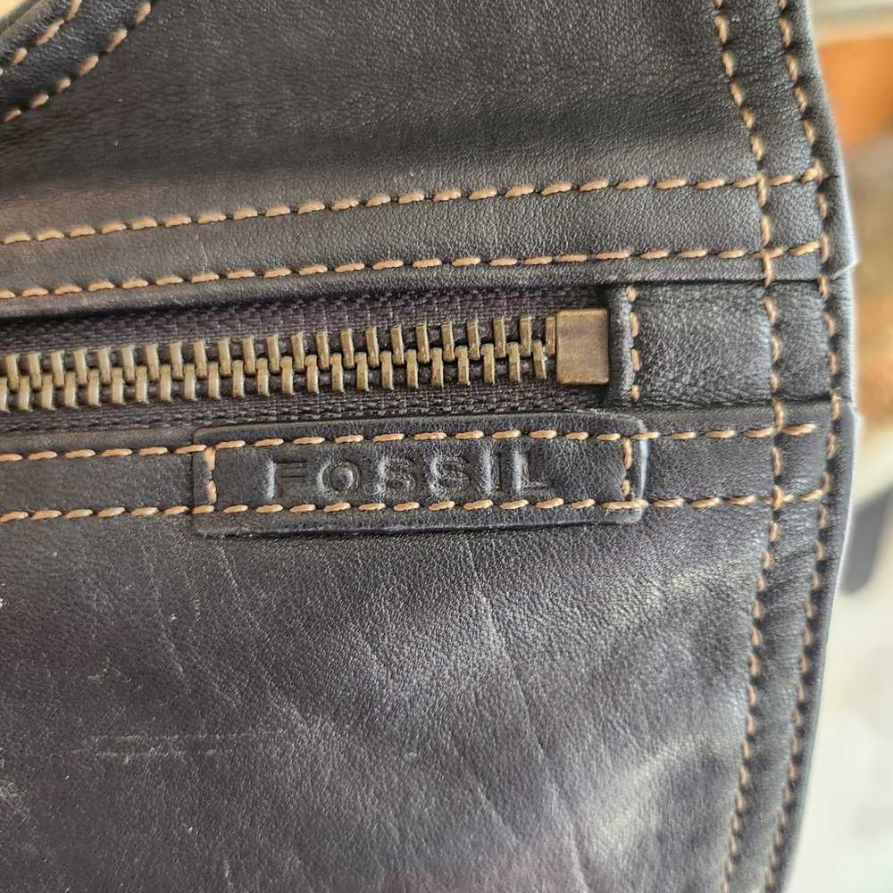 Fossil leather shoulder bag - image 7