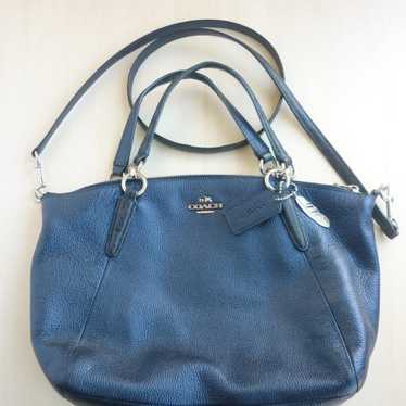 COACH Handbag with Shoulder Strap - Navy