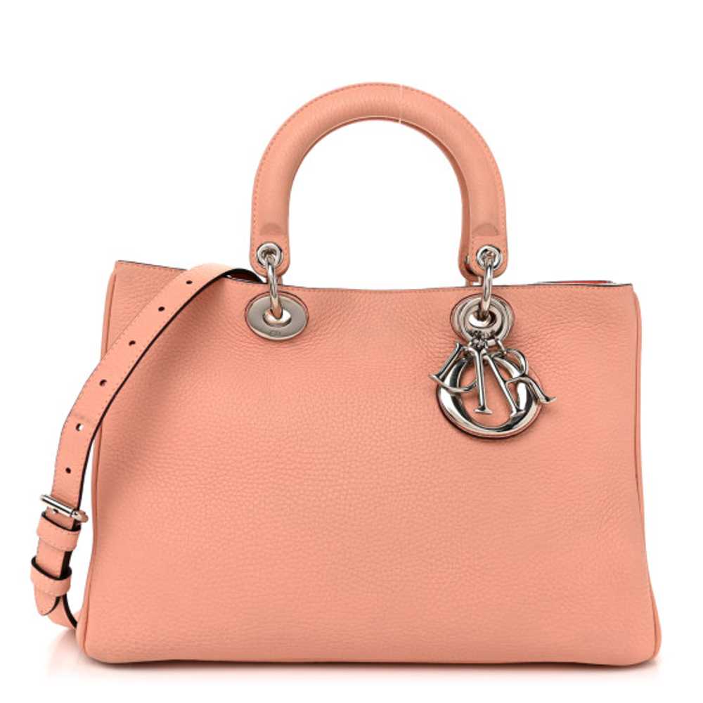 CHRISTIAN DIOR Bullcalf Medium Diorissimo Tote Pi… - image 1