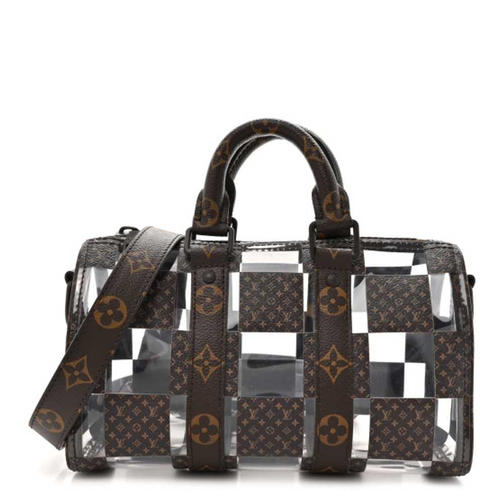 LOUIS VUITTON PVC Monogram Chess Keepall Bandouli… - image 1