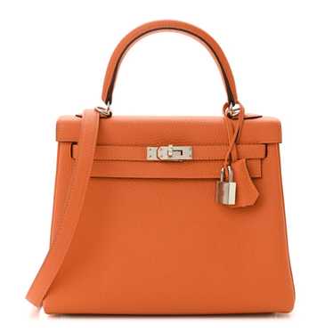 HERMES Togo Kelly Retourne 25 Orange Poppy