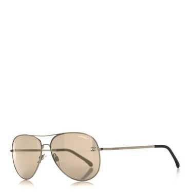 CHANEL Aviator CC Sunglasses 4189-T-Q Gold