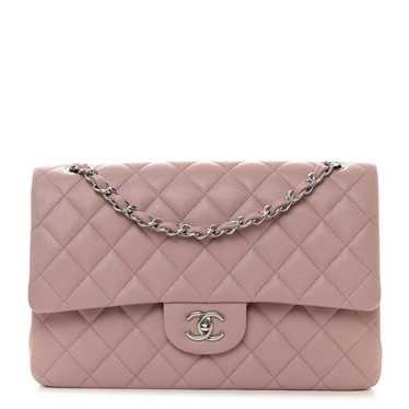 CHANEL Caviar Quilted Jumbo Double Flap Light Pur… - image 1