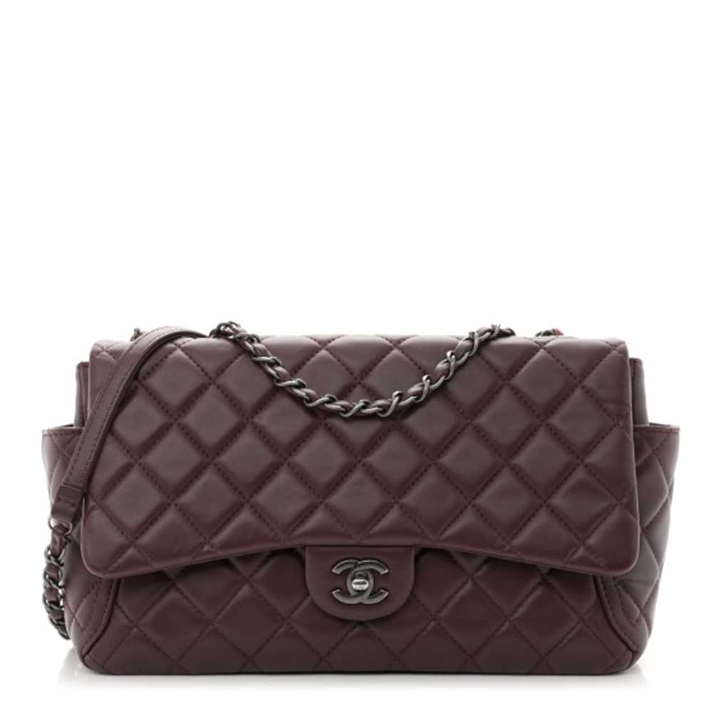 CHANEL Lambskin Quilted Large Around Pockets Flap… - image 1