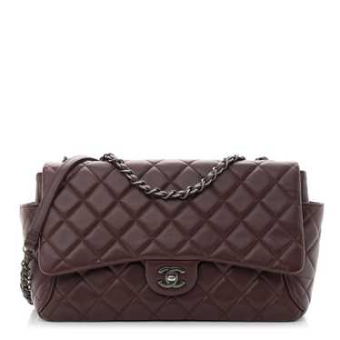 CHANEL Lambskin Quilted Large Around Pockets Flap… - image 1