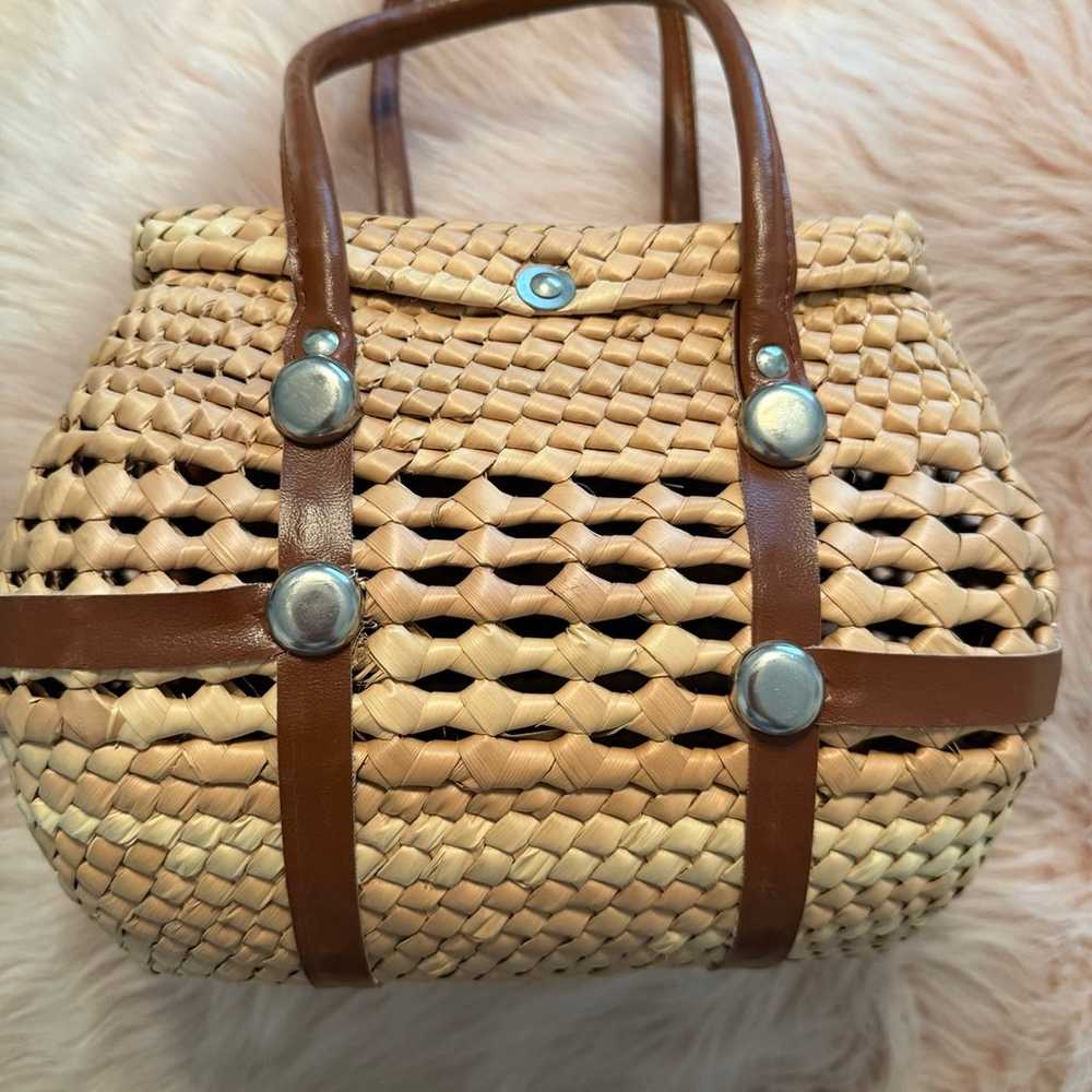 Wicker Handbag - image 5