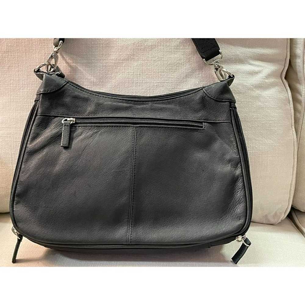 Conceal Carry Shoulder Bag Purse Used Black RFID - image 11