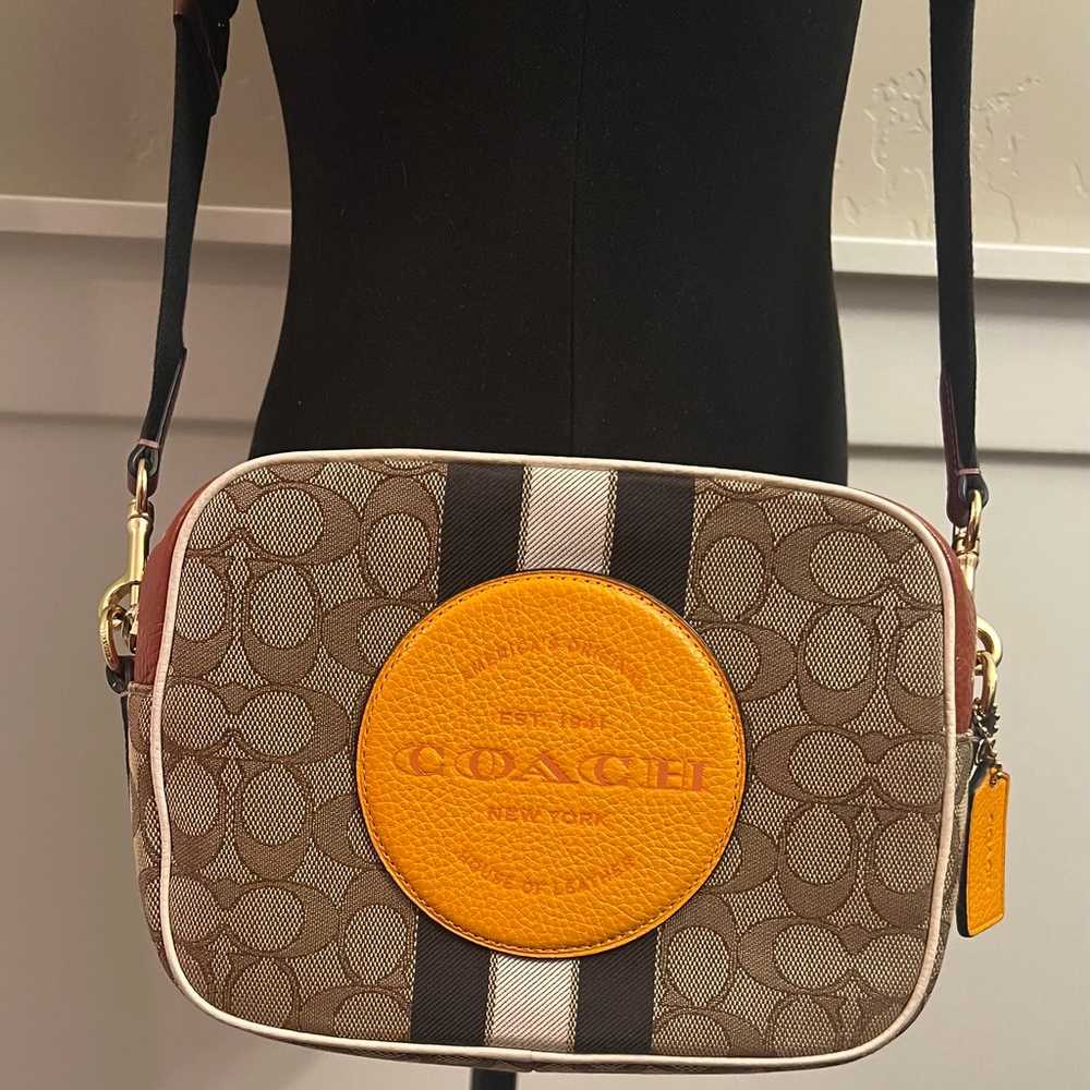 Coach Dempsey Camera Bag In Signature Jacquard Wi… - image 1