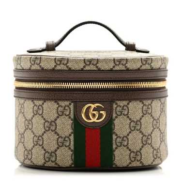 GUCCI GG Supreme Monogram Textured Calfskin Web O… - image 1