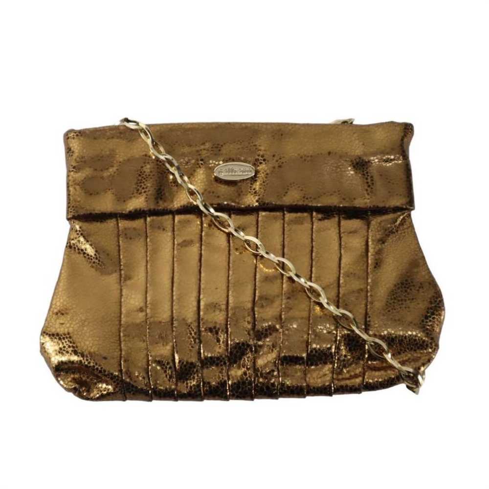 Galliano Galliano Shoulder Bag Gold Metallic Cros… - image 1