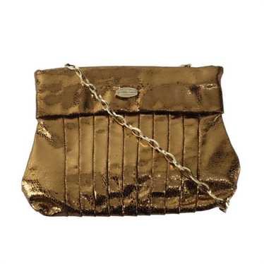 Galliano Galliano Shoulder Bag Gold Metallic Cros… - image 1