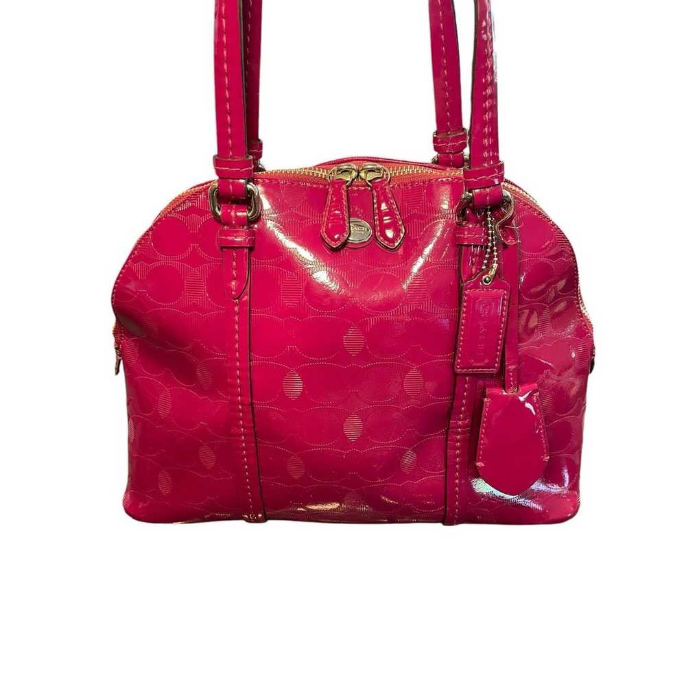 Coach Peyton Link C Embossed Patent Leather Domed… - image 2