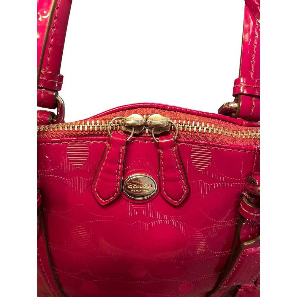 Coach Peyton Link C Embossed Patent Leather Domed… - image 3