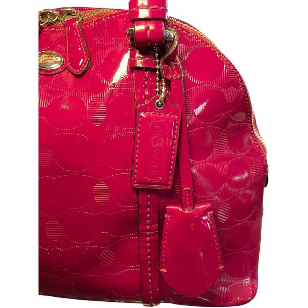 Coach Peyton Link C Embossed Patent Leather Domed… - image 4