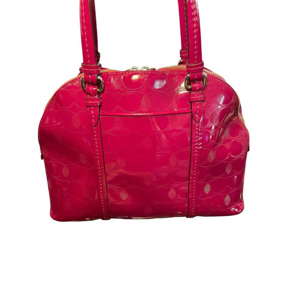 Coach Peyton Link C Embossed Patent Leather Domed… - image 6