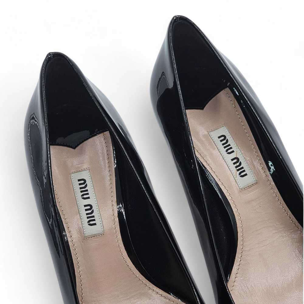 Miu Miu Basic Kitten Heel Pumps - Patent Leather … - image 4