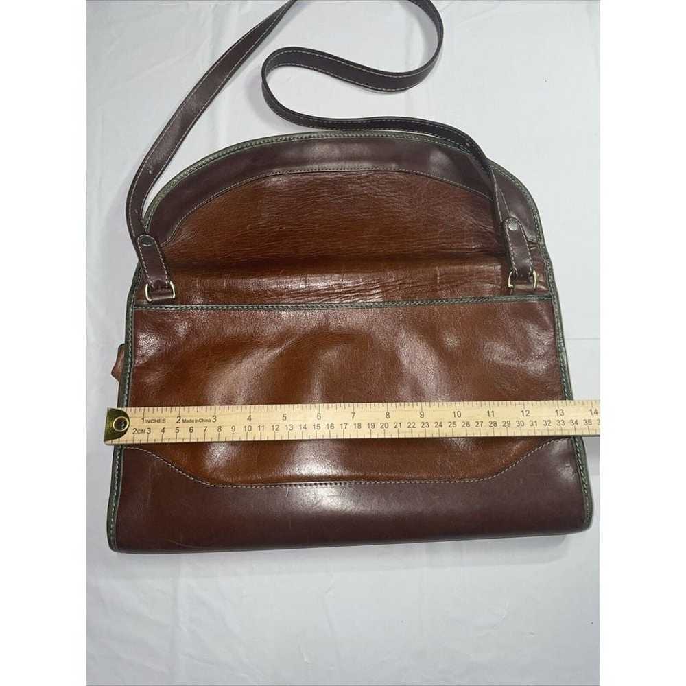 Vintage 90's Brahmin Crossbody Flap Top Purse Wom… - image 5