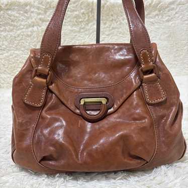 Excellent condition, Genten tote bag, brown, goat 