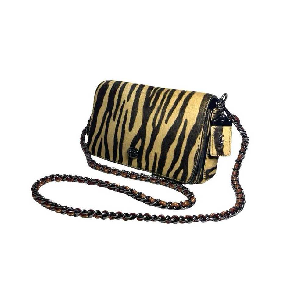 Coach Coach Shoulder Bag Harako Zebra Pattern Cha… - image 2