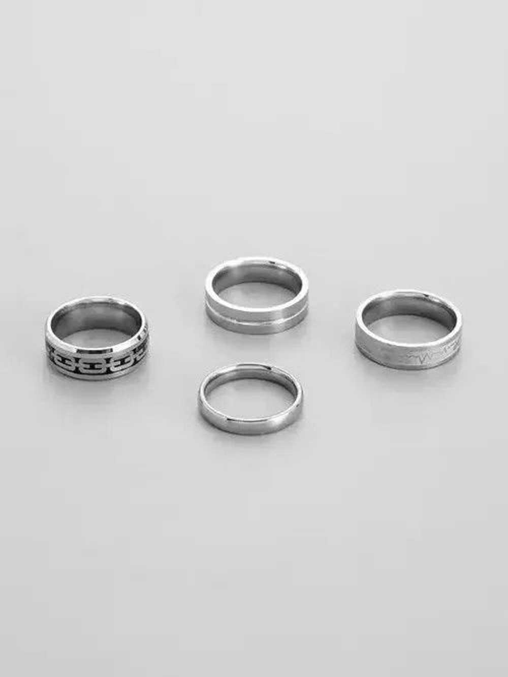 Japanese Brand × Streetwear 4pcs Mens Ring Set - image 4