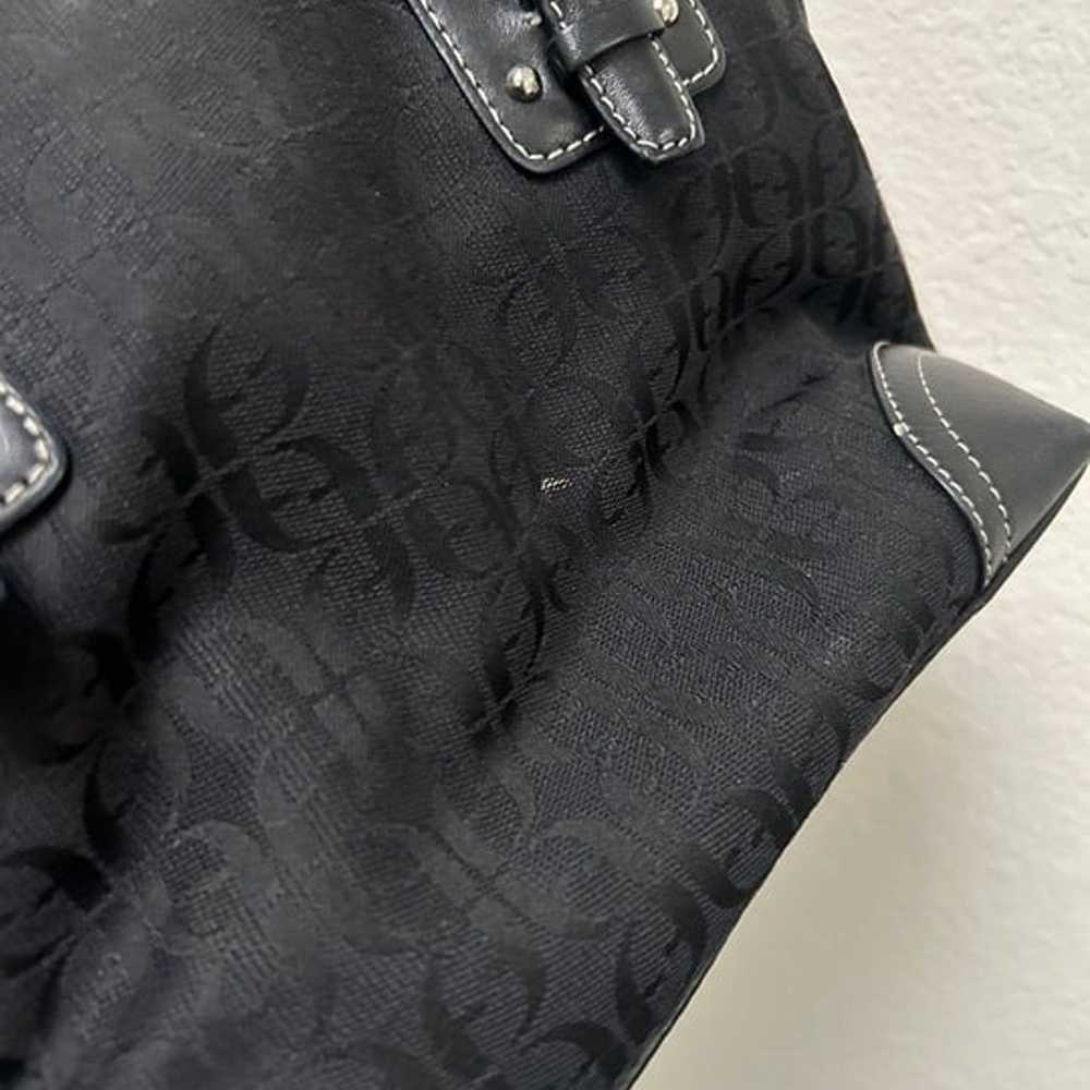 SALE! Fossil - Y2K Vintage Signature Black Fabric… - image 10