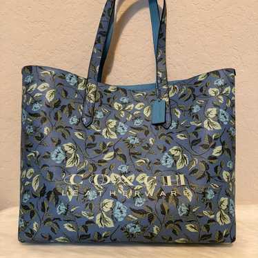 Coach Highline Tote With Floral Print