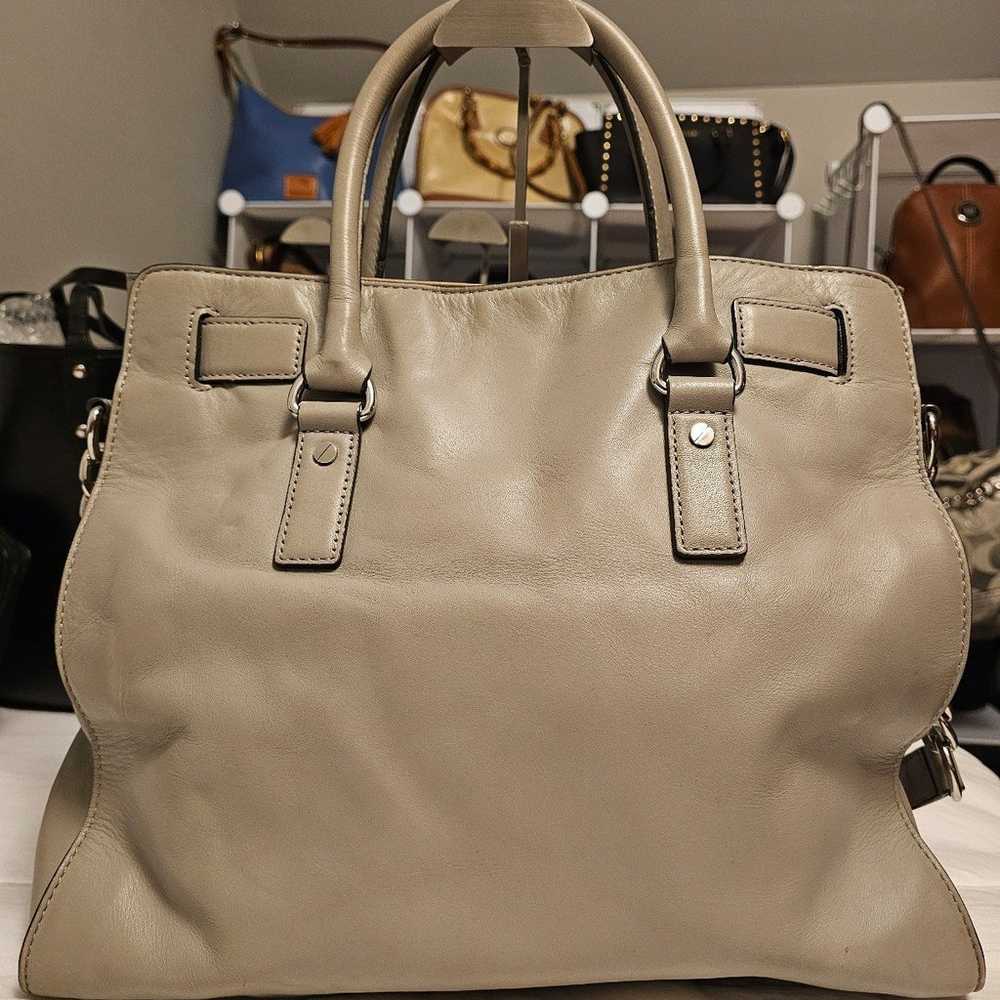 Michael Kors Microstud Grey Hamilton Bag - image 8