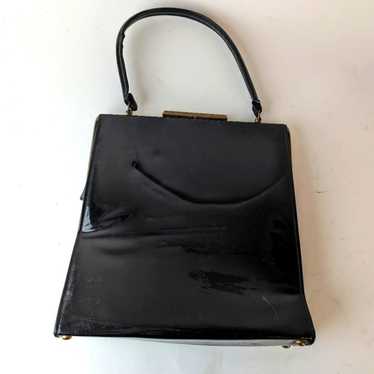 Vintage Patent Leather Shoulder Bag - image 1