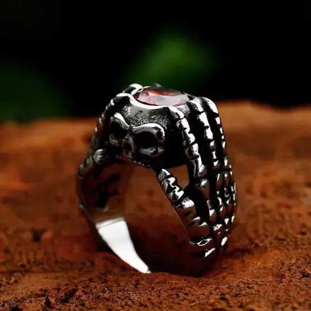 Custom × Handmade × Jewelry Creative Skull Hand B… - image 2