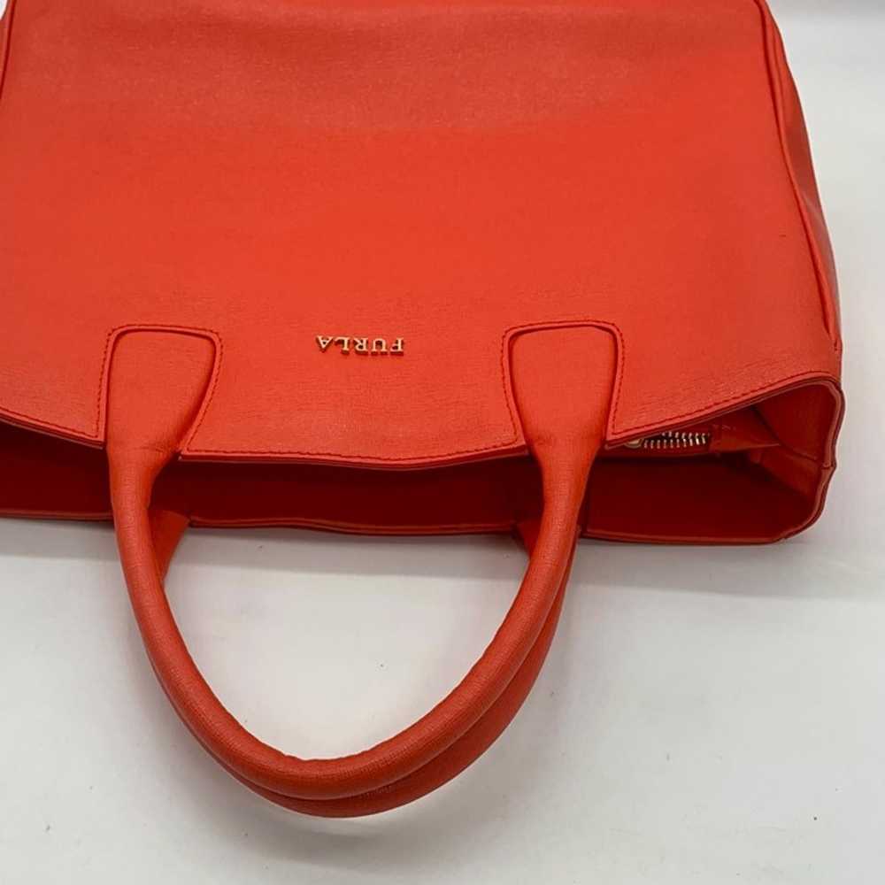 Furla Vermillion Leather Camilla Tote - image 10