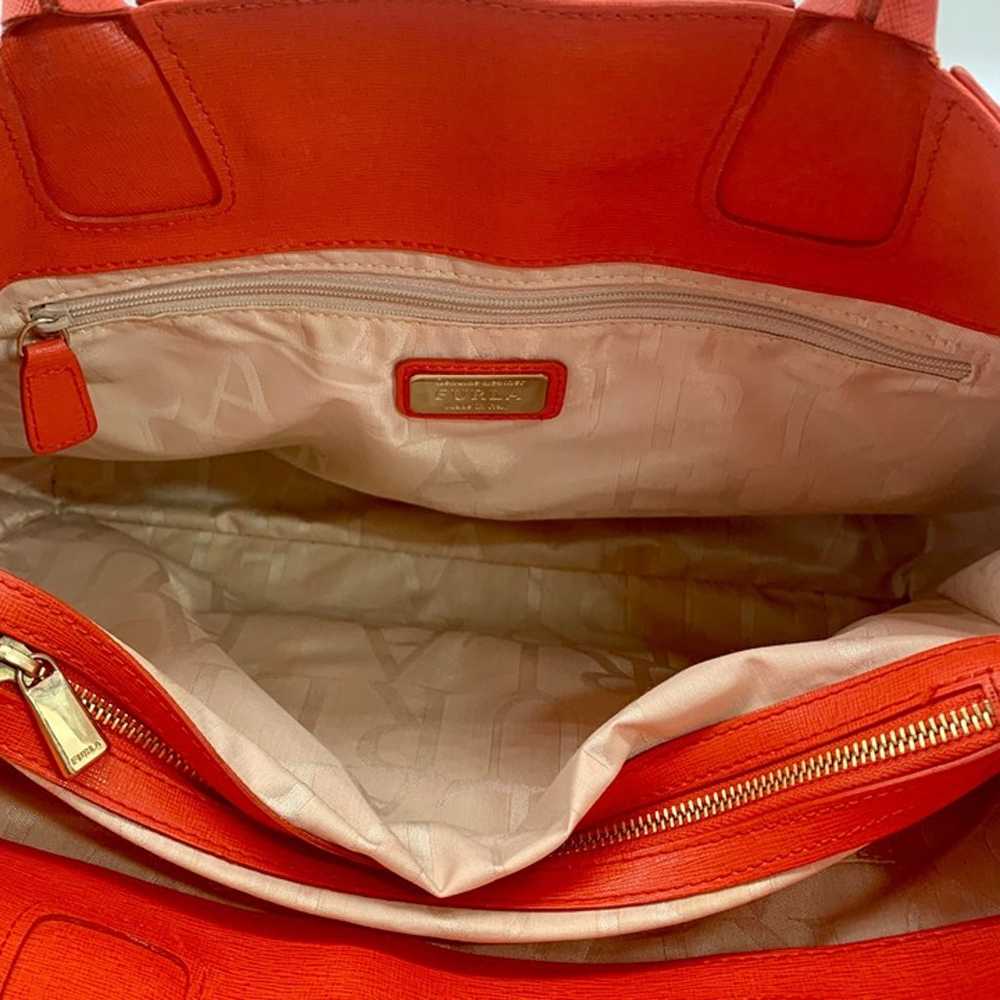 Furla Vermillion Leather Camilla Tote - image 12