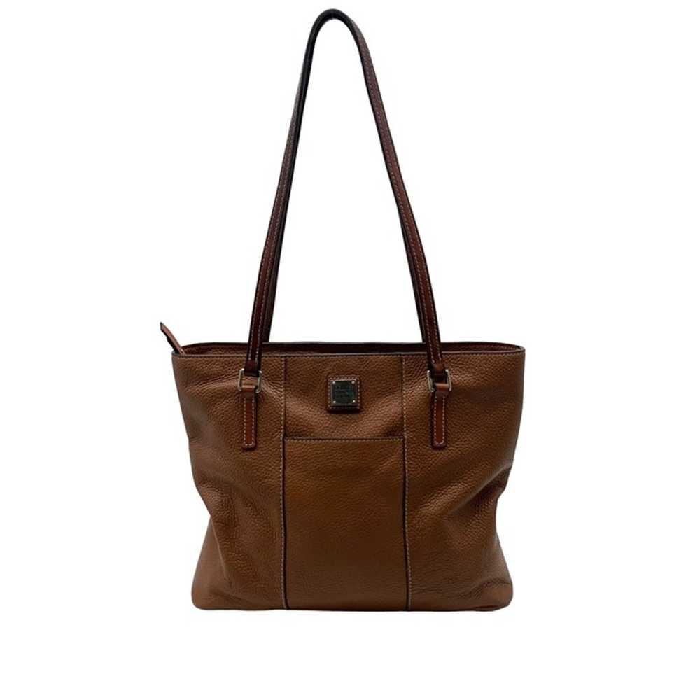 Dooney & Bourke Brown Pebbled Leather Lexington T… - image 1