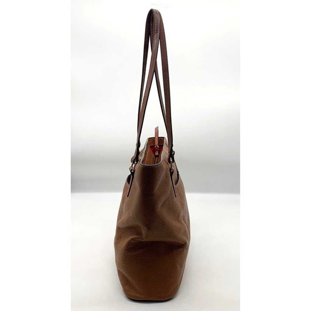 Dooney & Bourke Brown Pebbled Leather Lexington T… - image 4