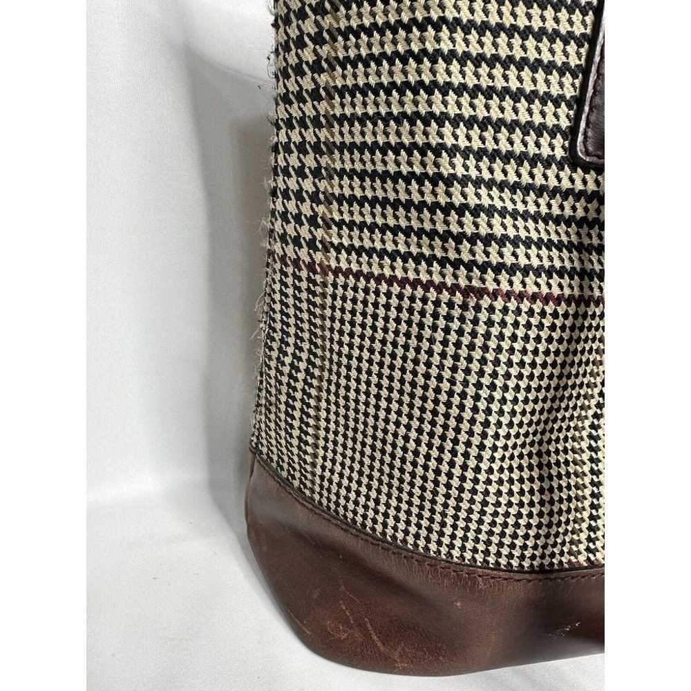 Vintage Ralph Lauren Houndstooth Tote Bag Wallet … - image 10