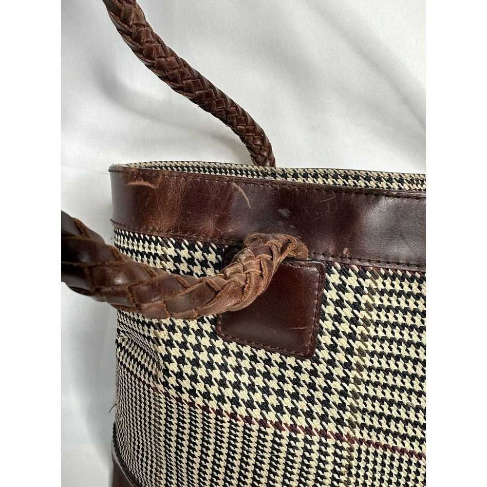 Vintage Ralph Lauren Houndstooth Tote Bag Wallet … - image 3