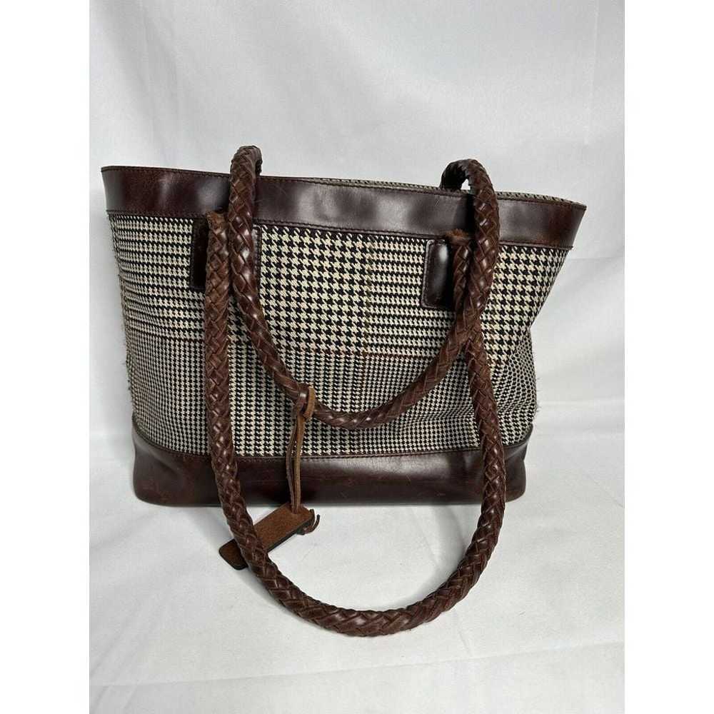 Vintage Ralph Lauren Houndstooth Tote Bag Wallet … - image 7