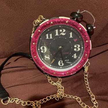 Betsey johnson trolls clock purse (works) - image 1