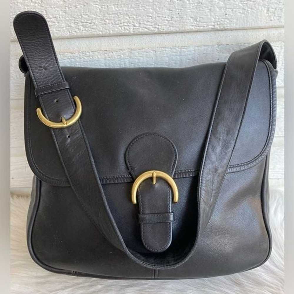 RARE | COACH Black Messenger Greenwich Bedford Co… - image 1